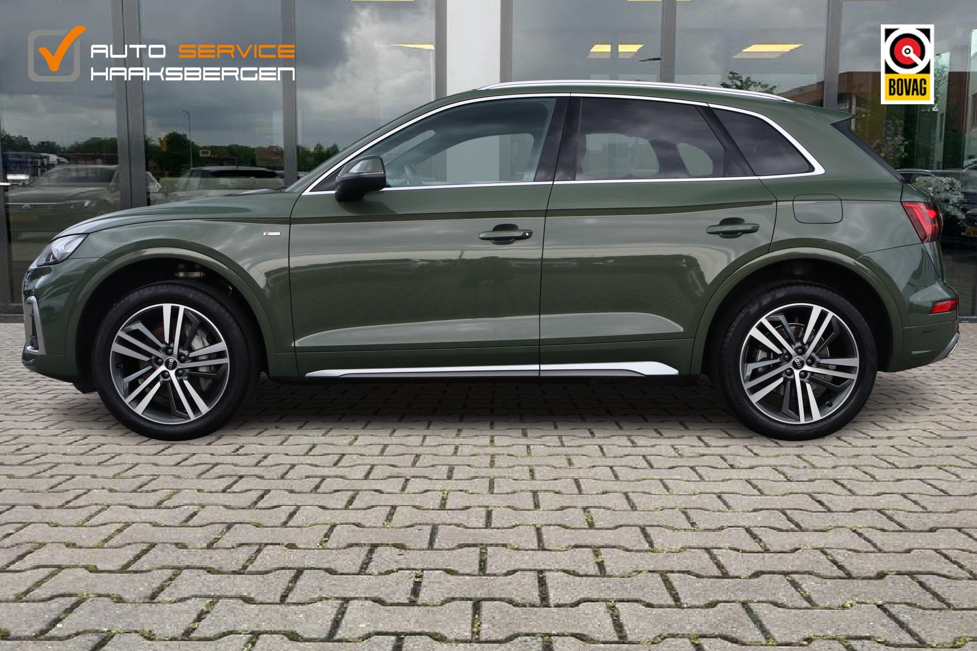 Audi Q5 55 TFSI e S-Line | RS Stoelen | Camera | ACC |, Auto's, Automaat, Gebruikt, Zwart, Bedrijf