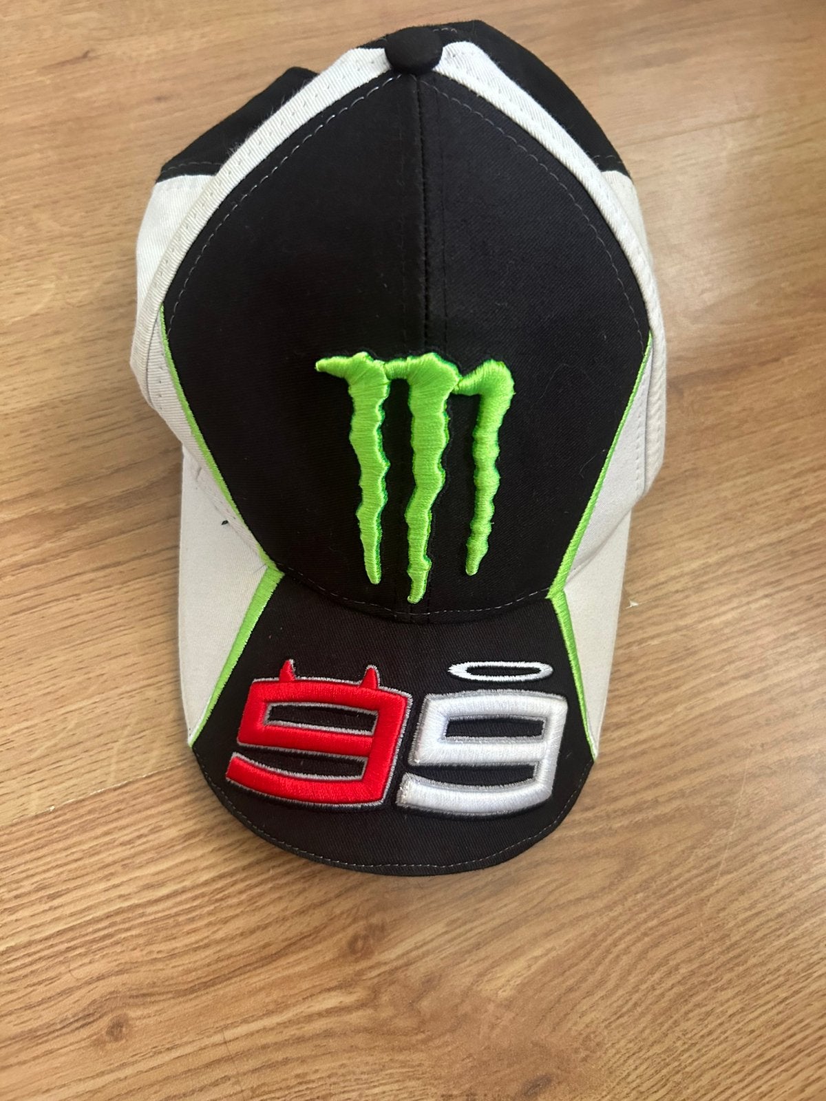 Pet cap snapback MotoGP Jorge Lorenzo Monster motorsport, Verzenden, Gebruikt