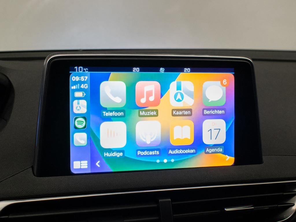 Peugeot 3008 1.2 PureTech Allure Sport (APPLE CARPLAY,NAVI,L, Gebruikt, 1199 cc, Leder en Stof, Zwart