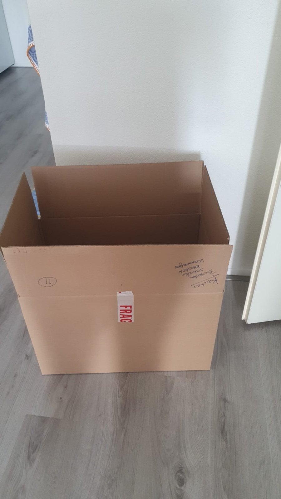 19 Verhuisdozen: Grote (96L) en Kleine (54L) - Gebruikt, Ophalen, 40 tot 60 cm, 50 tot 75 cm, 35 tot 50 cm