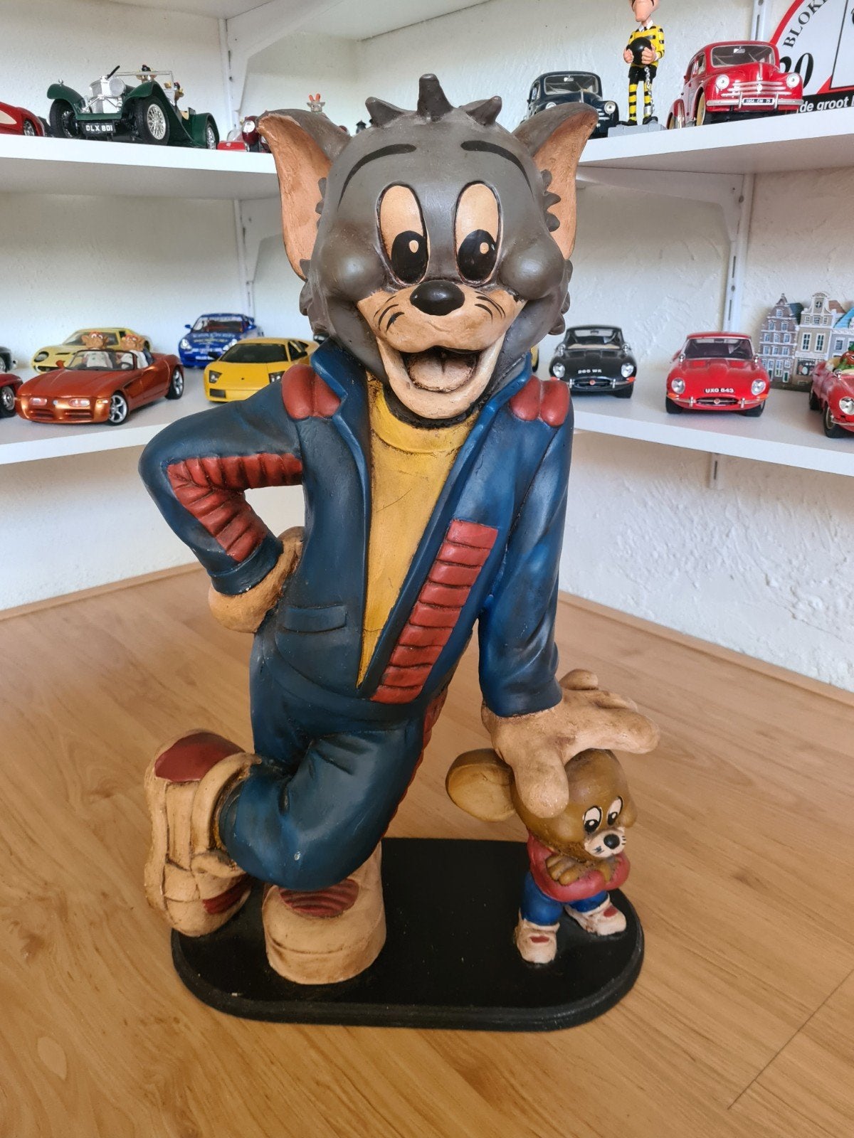 Groot Vintage Tom & Jerry Beeld – Trainingspak editie, Verzamelen, Ophalen, Gebruikt, Dier