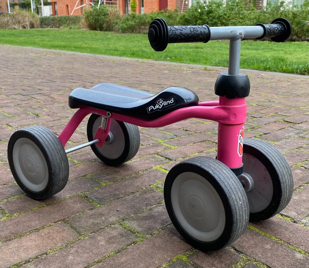 Roze Pukylino, Ophalen, Gebruikt, Loopfiets