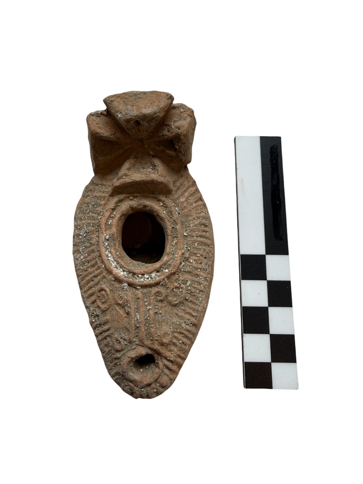 Byzantijns vroegchristelijk olielampje, 4e/5e eeuw, Israël, Ophalen of Verzenden