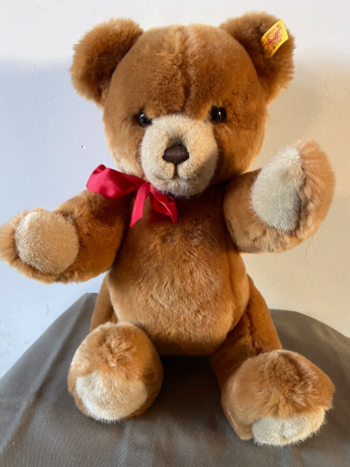 Steiff Teddybeer Petsy, 35cm, Ophalen of Verzenden, Zo goed als nieuw, Stoffen beer, Steiff