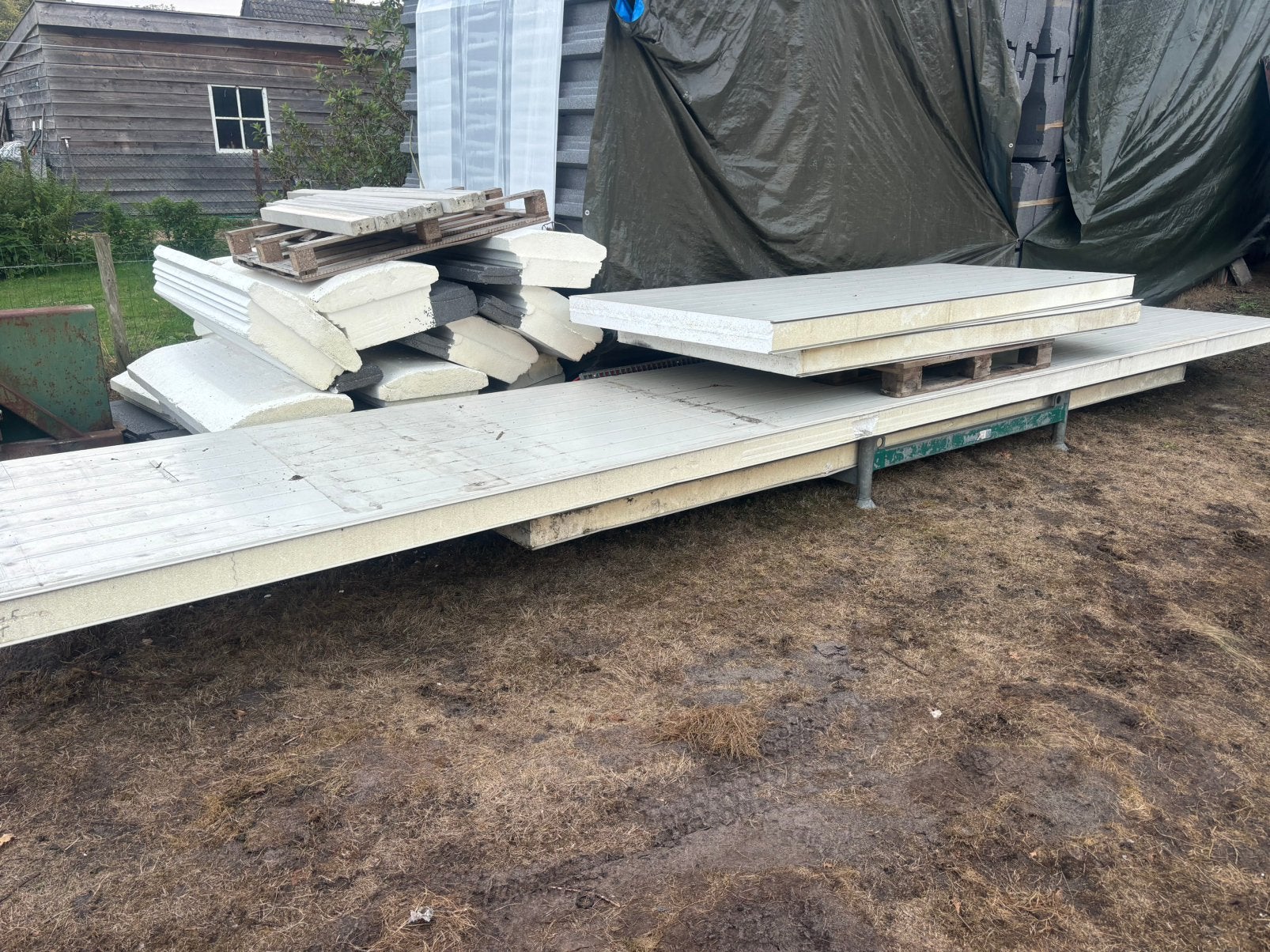 Sandwichpanelen - 12 cm dik - verschillende lengtes!, Ophalen, Gebruikt, Overige materialen, 100 mm of meer