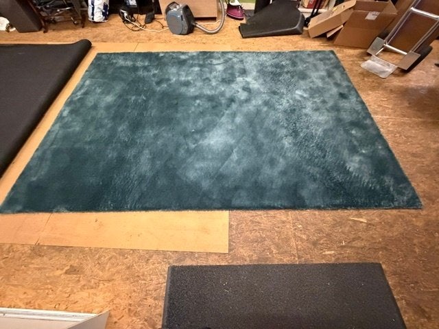 vloerkleed, Huis en Inrichting, Stoffering | Tapijten en Kleden, Ophalen, Blauw, 200 cm of meer, Zo goed als nieuw