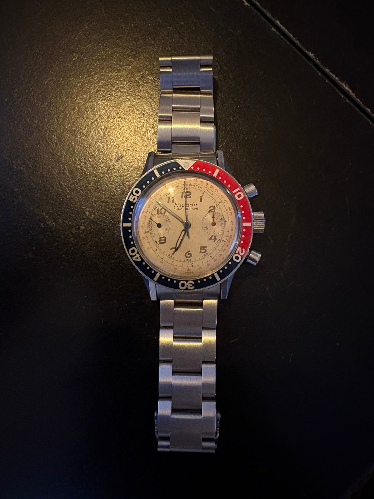 Horloge vintage nivada, Staal, Gebruikt, Polshorloge, Ophalen