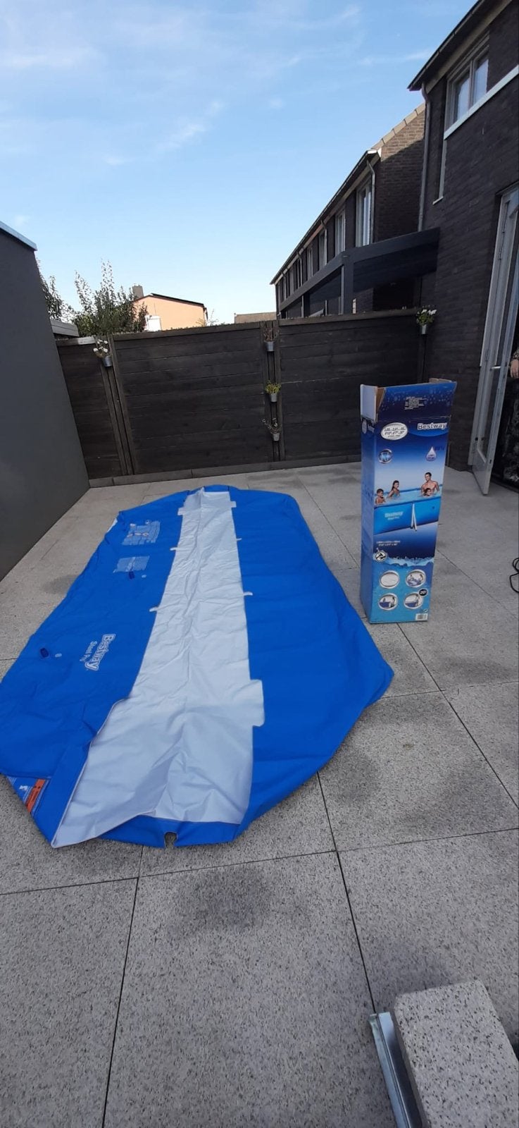 Bestway Steel Pro Zwembad met pomp en chloor, Gebruikt, Ophalen of Verzenden, Opzetzwembad, 200 tot 400 cm