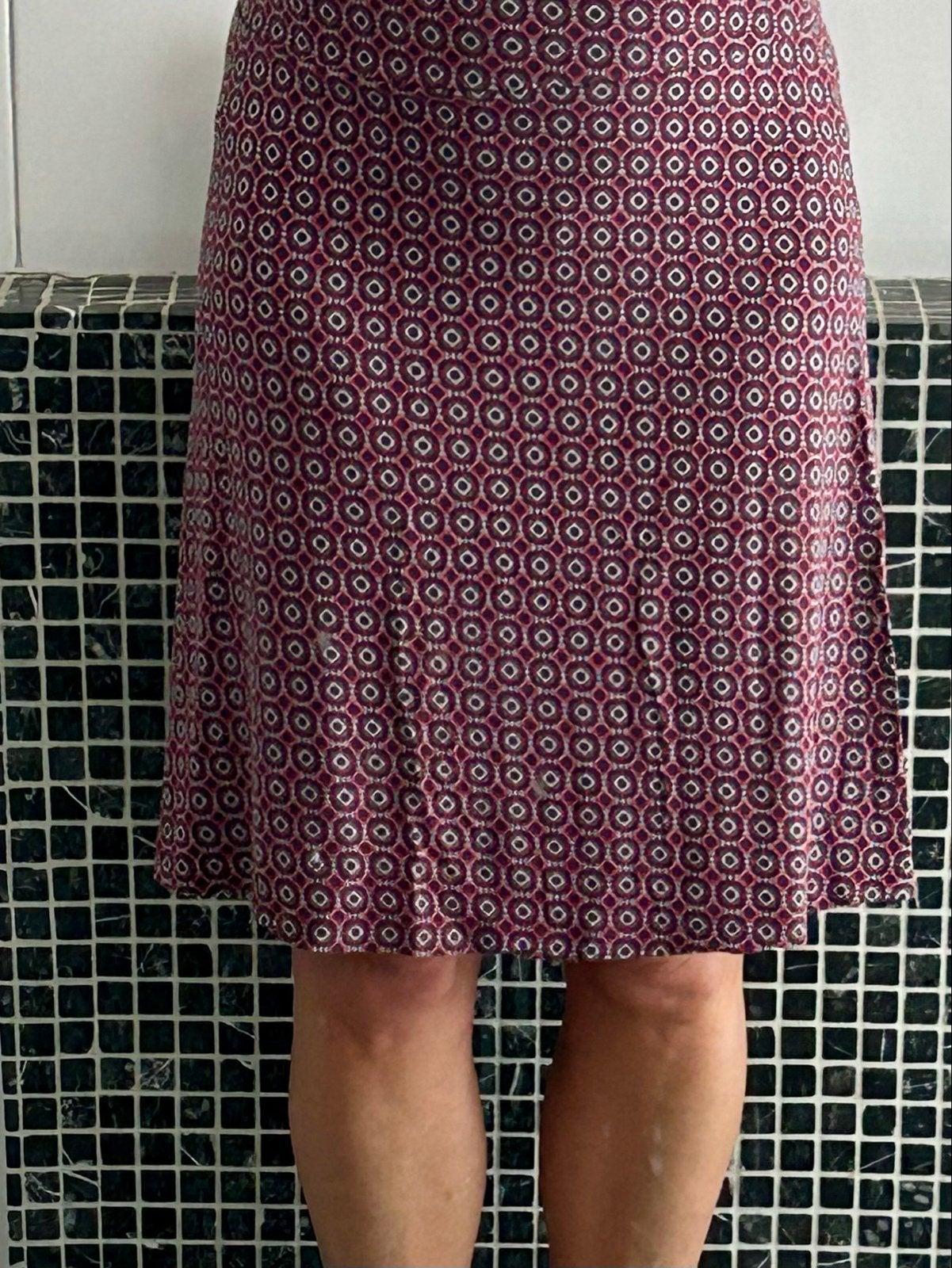 Vila Joy rok met geometrische print, maat S, Ophalen of Verzenden, Maat 36 (S), Gedragen, Boven de knie