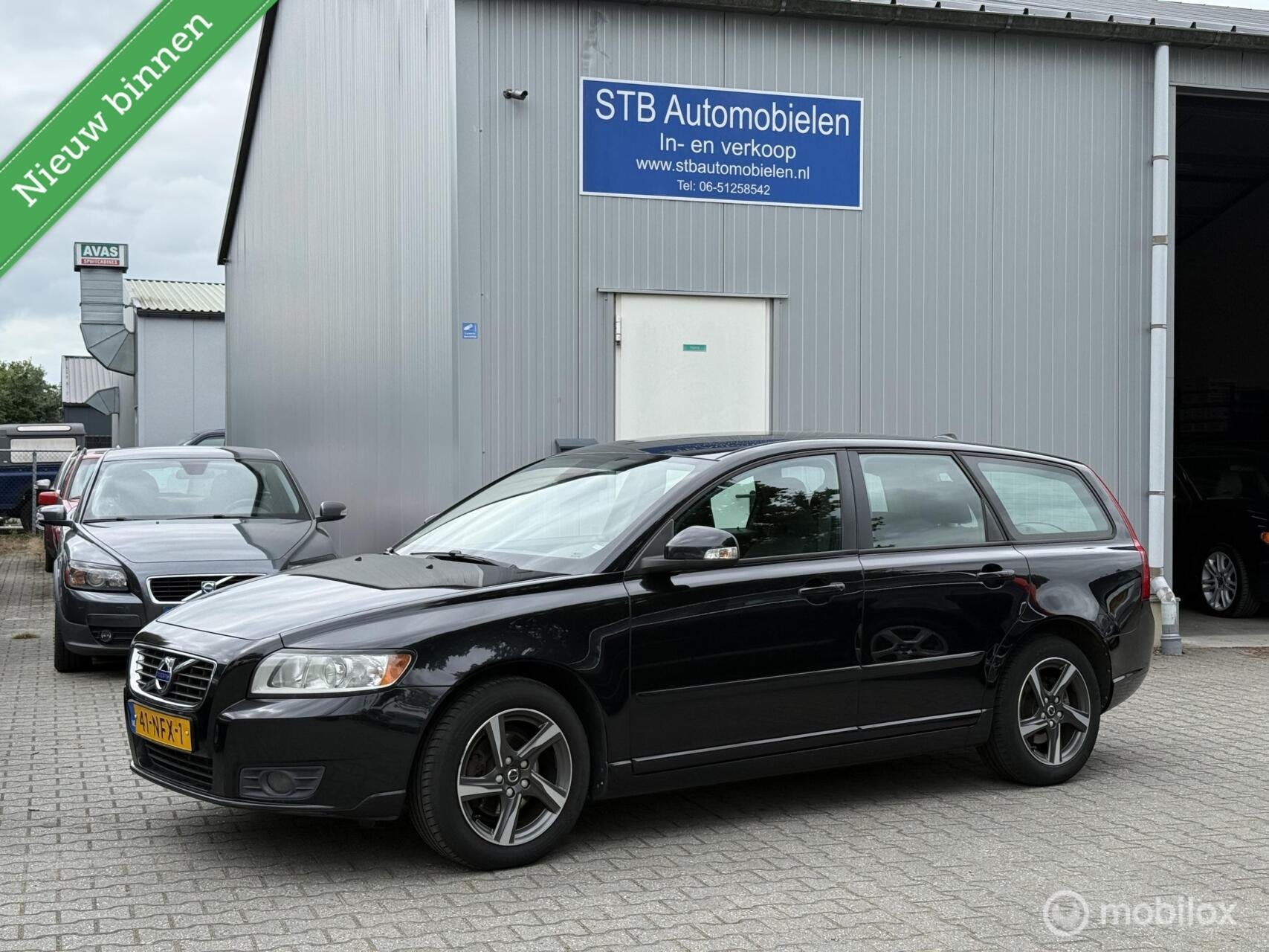 Volvo V50 2.0 Sport, Volledig dealer onderhouden, Auto's, Parkeersensor, Gebruikt, 4 cilinders, Zwart