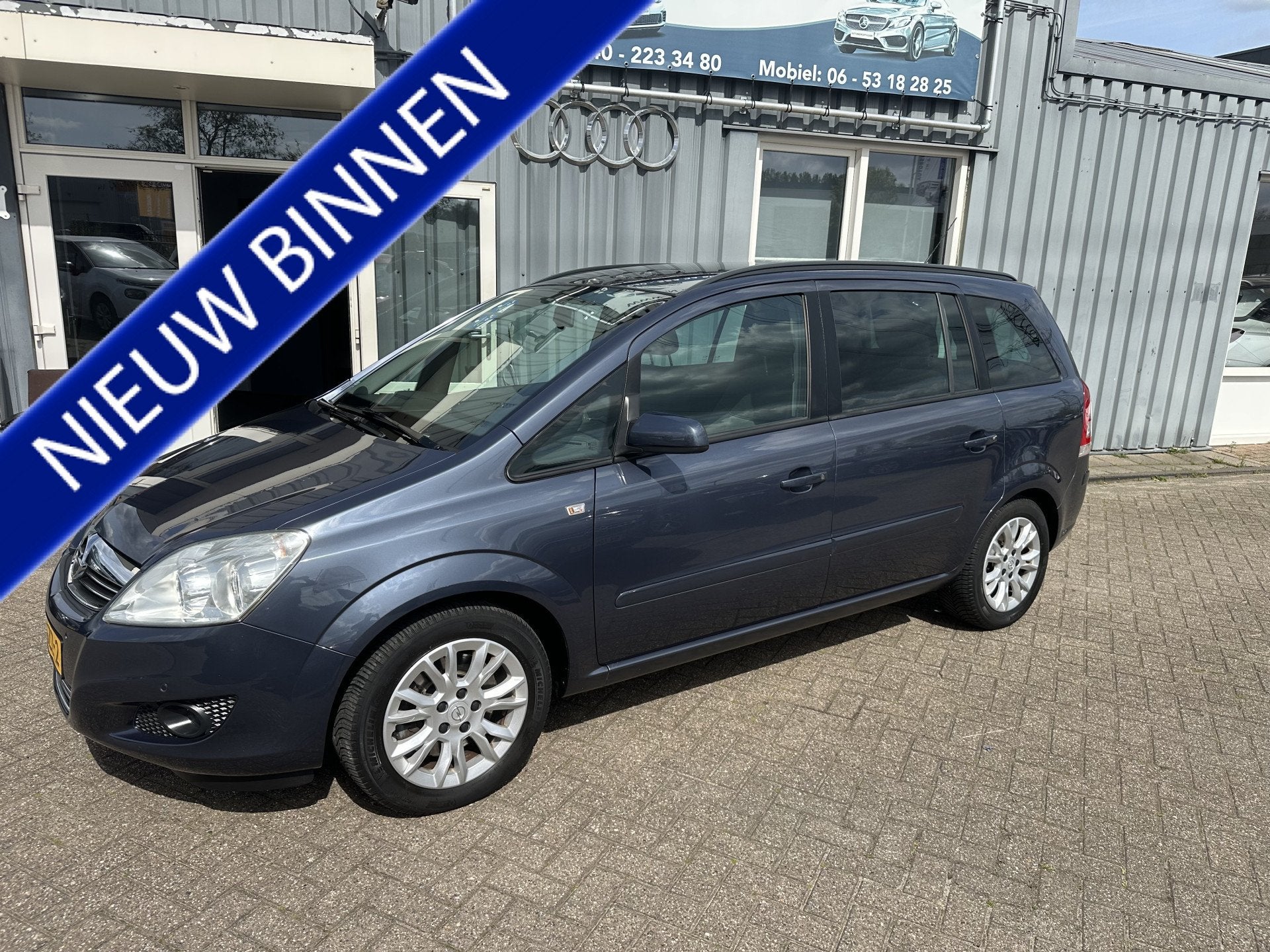 Opel Zafira 2.2 Temptation (bj 2008, automaat), Auto's, Stof, Gebruikt, Zwart, 4 cilinders
