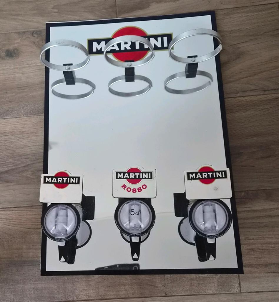Mooie Martini dispenser voor 3 flessen, Verzamelen, Ophalen of Verzenden, Gebruikt, Gebruiksvoorwerp