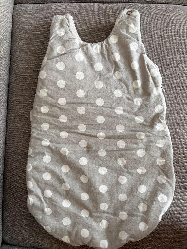Mamo Tato Baby Sleeping Bag – 3.0 TOG, grey polka dot, 69 cm, Ophalen of Verzenden, Zo goed als nieuw, Grijs, Slaapzak