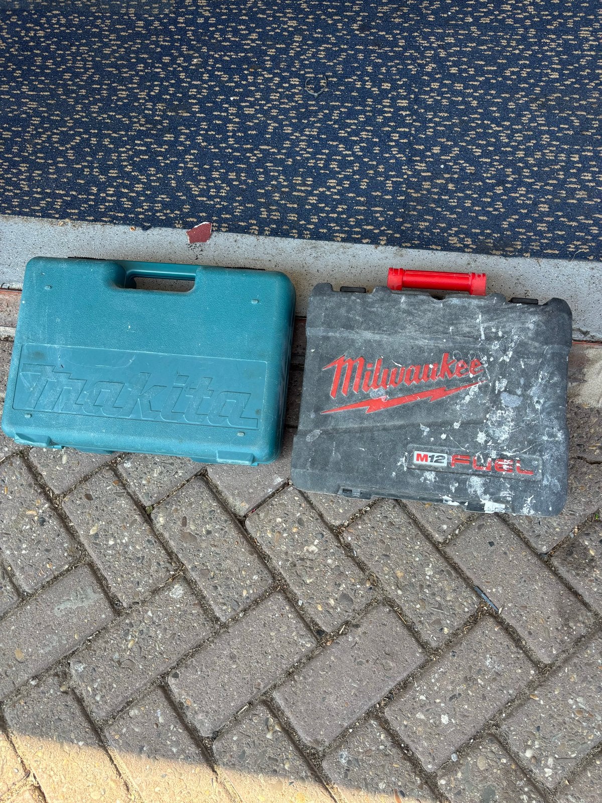 Lege gereedschapskoffers Milwaukee M12 Fuel en Makita, Ophalen of Verzenden, Gebruikt, Overige typen