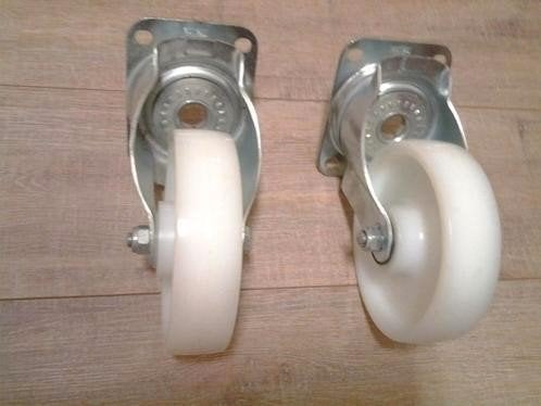 Tente bokwielen , zwenkwielen rubber , 6 kleine wieltjes ea, Ophalen of Verzenden, Nieuw