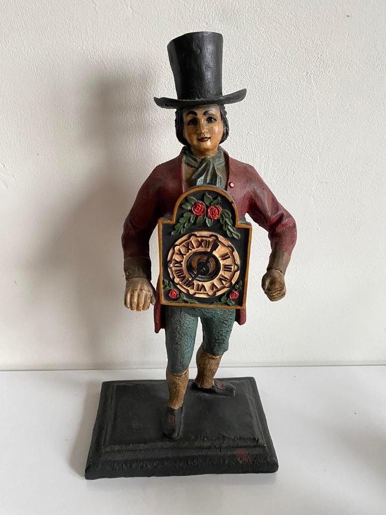 Brocante klokkenman, Antiek en Kunst, Ophalen of Verzenden