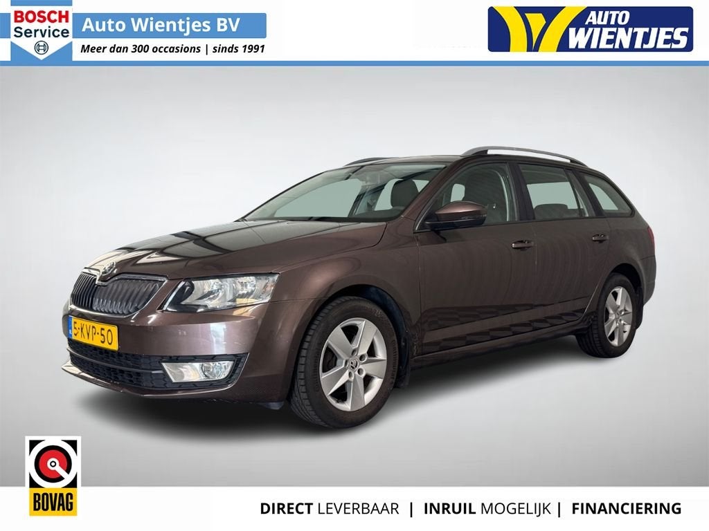 Skoda Octavia Combi 1.6 TDI | Greentech Ambition | Airco | C, Auto's, Skoda, Euro 5, Gebruikt, 4 cilinders, Bruin