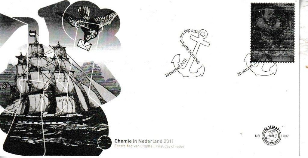 FDC 637 - ZILVEREN ZEGEL PIET HEIN, Postzegels en Munten, Ophalen of Verzenden, Onbeschreven, Nederland