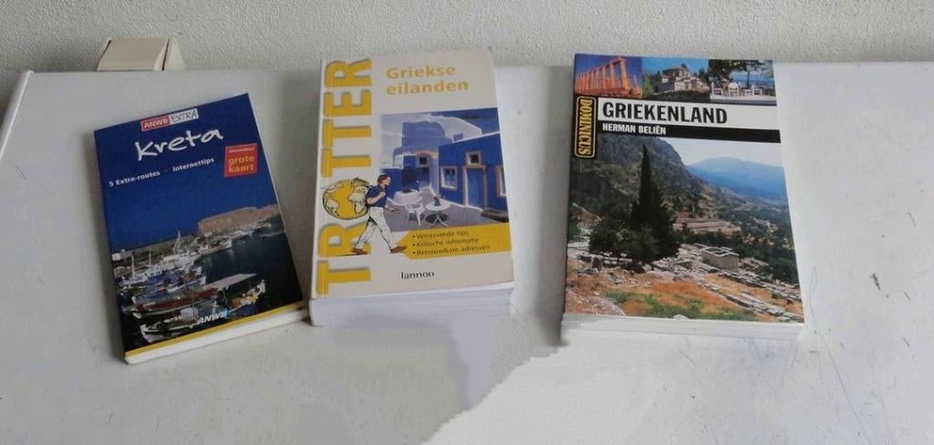 Griekenland, Griekse eilanden Kreta, 3 reisgidsen, Ophalen of Verzenden, Gelezen, Europa, Reisgids of -boek