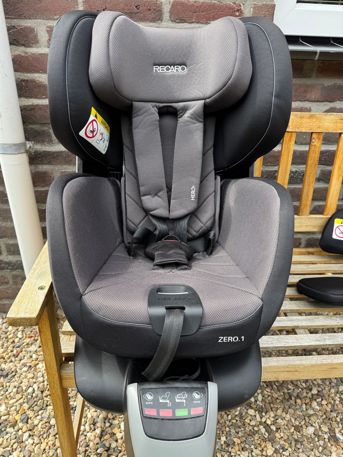 Recaro Zero.1 autostoel met Isofix 360 graden, Gebruikt, 0 t/m 18 kg, Verstelbare rugleuning, Isofix
