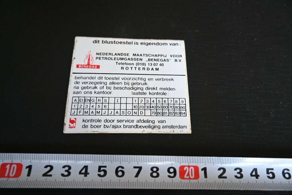 sticker Rotterdam BENEGAS BV  De BOER AJAX Amsterdam, Verzamelen, Stickers, Ophalen, Zo goed als nieuw