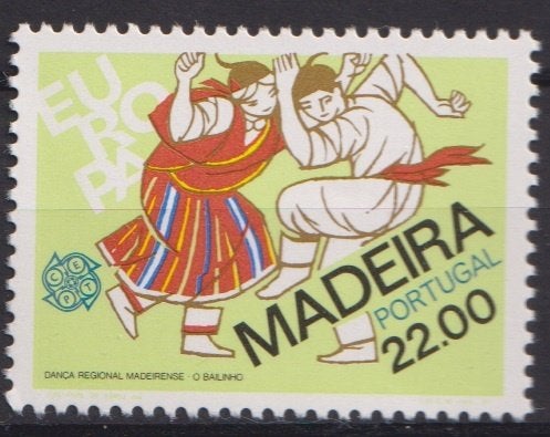 Madeira Portugal 1981 EUROPA Tekening dans, Verzenden, Postfris, Overige thema's