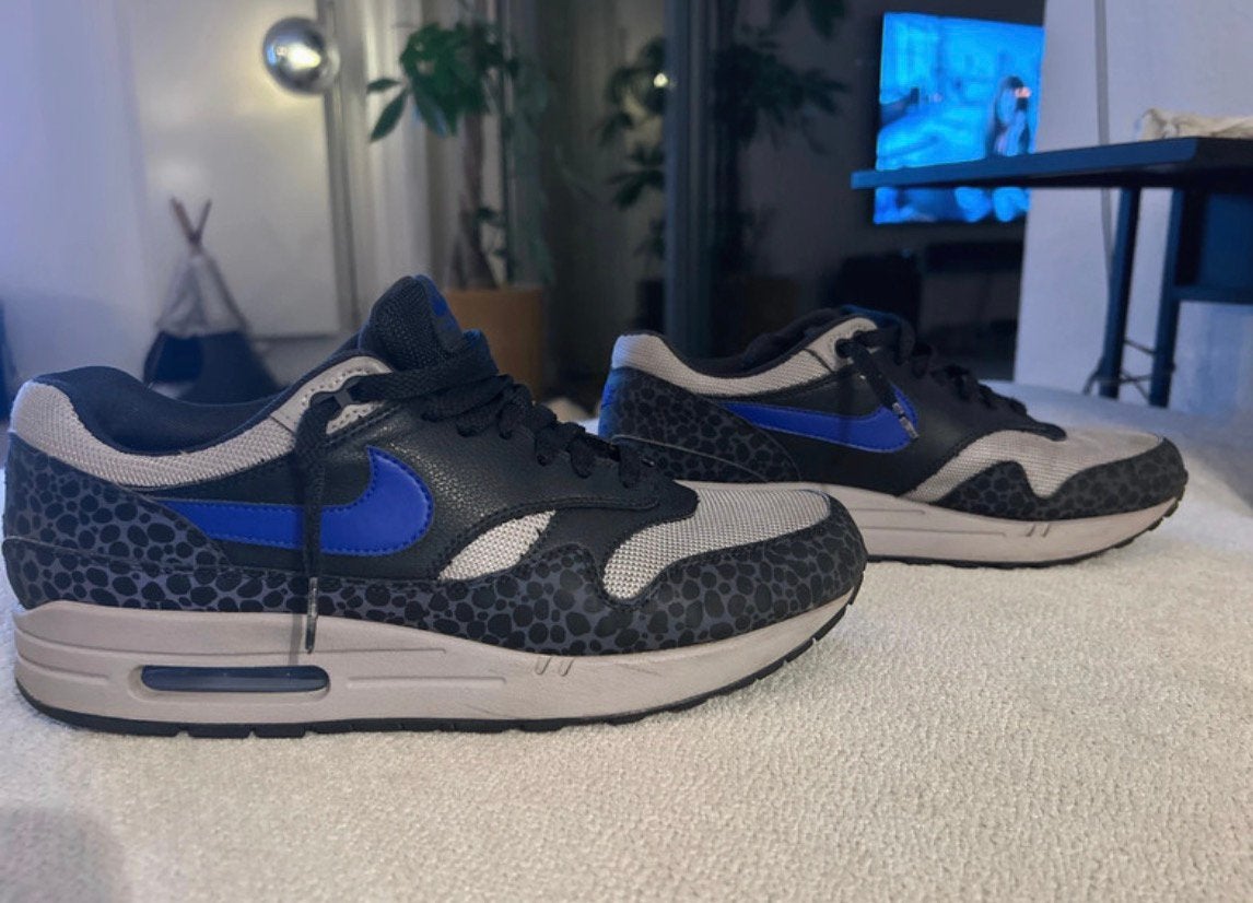 Nike air max 1, Blauw, Ophalen of Verzenden, Sneakers of Gympen, Gedragen