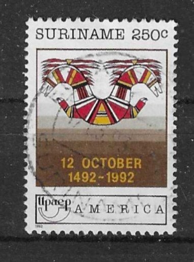 Suriname Michel 1421 gestempeld, Ophalen of Verzenden, Gestempeld