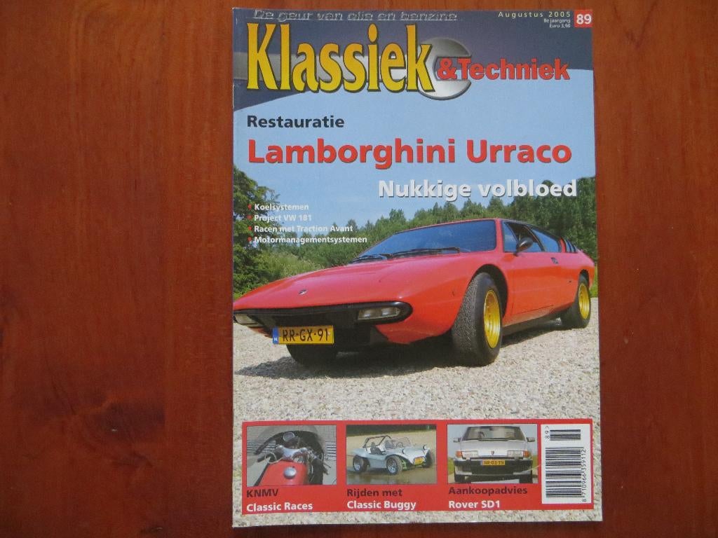 Klassiek & Techniek 89 Lamborghini Urraco, advies Rover SD1, Ophalen of Verzenden, Nieuw, Ford