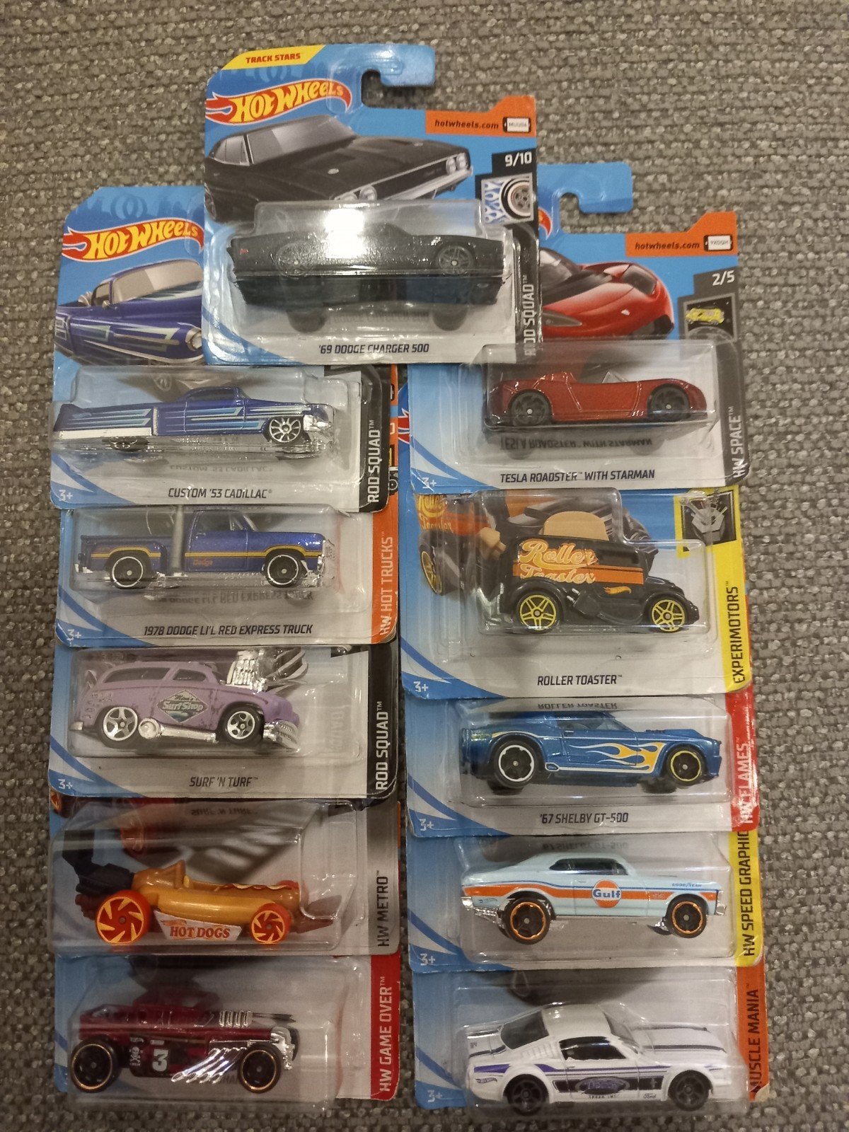 Hot Wheels collectie: 10 diverse modellen nieuw Amerikaanse, Ophalen of Verzenden, Nieuw