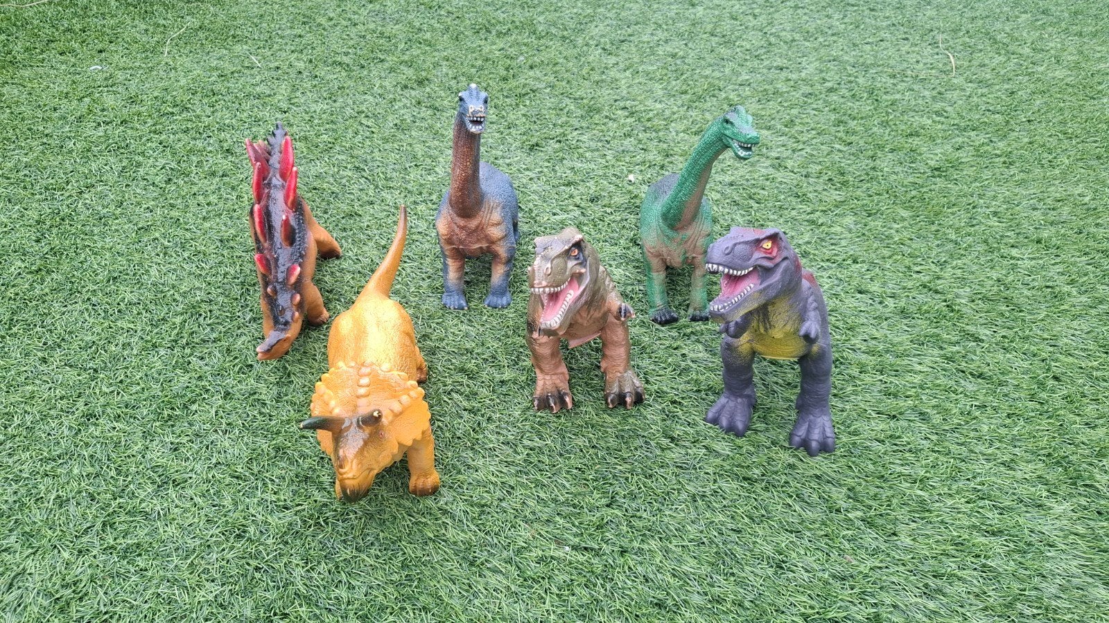 Dinosaurus speelgoed set - 6 stuks, Kinderen en Baby's, Speelgoed | Actiefiguren, Ophalen of Verzenden, Gebruikt