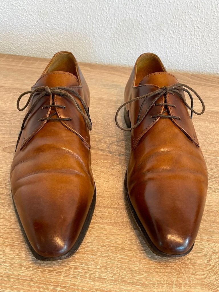Giorgio 1958 Platinum Italiaanse Leren Heren, Mt 41, Cognac, Giorgio, Bruin, Giorgio, Ophalen of Verzenden
