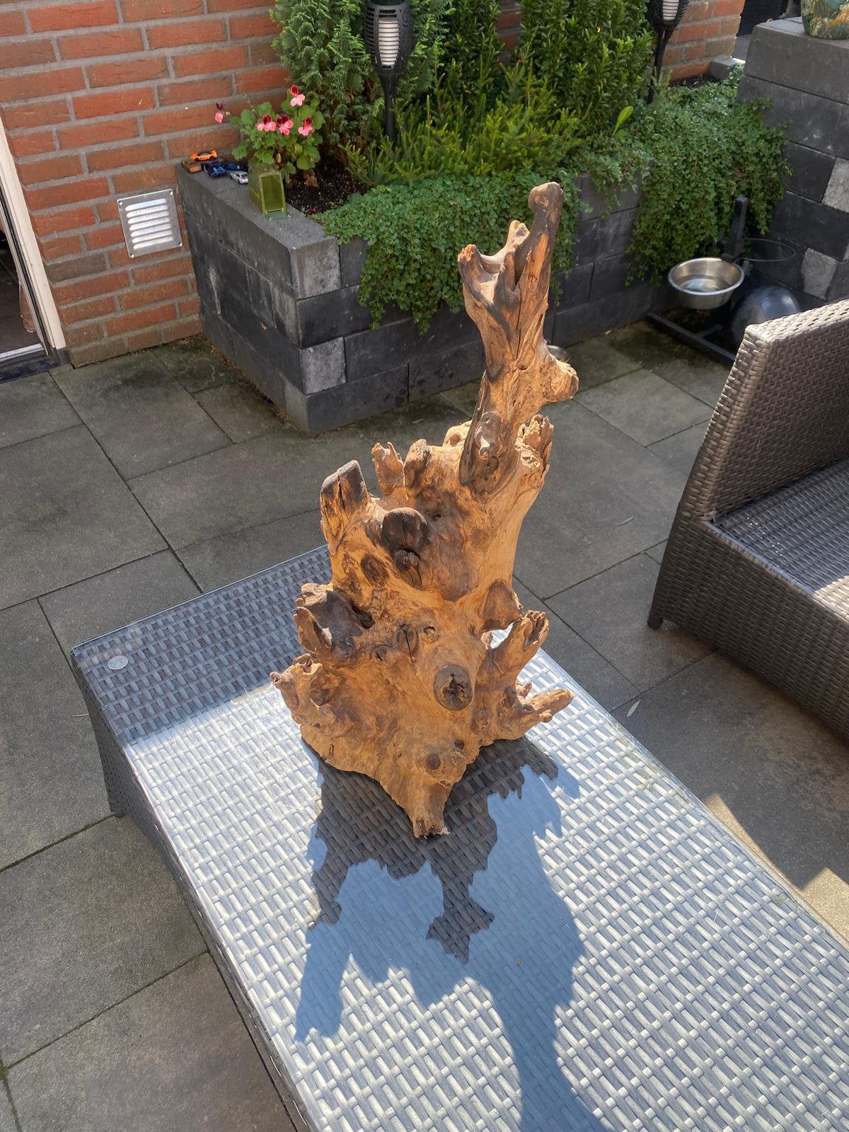 Houten boomstam, Ophalen, Natuurlijk materiaal