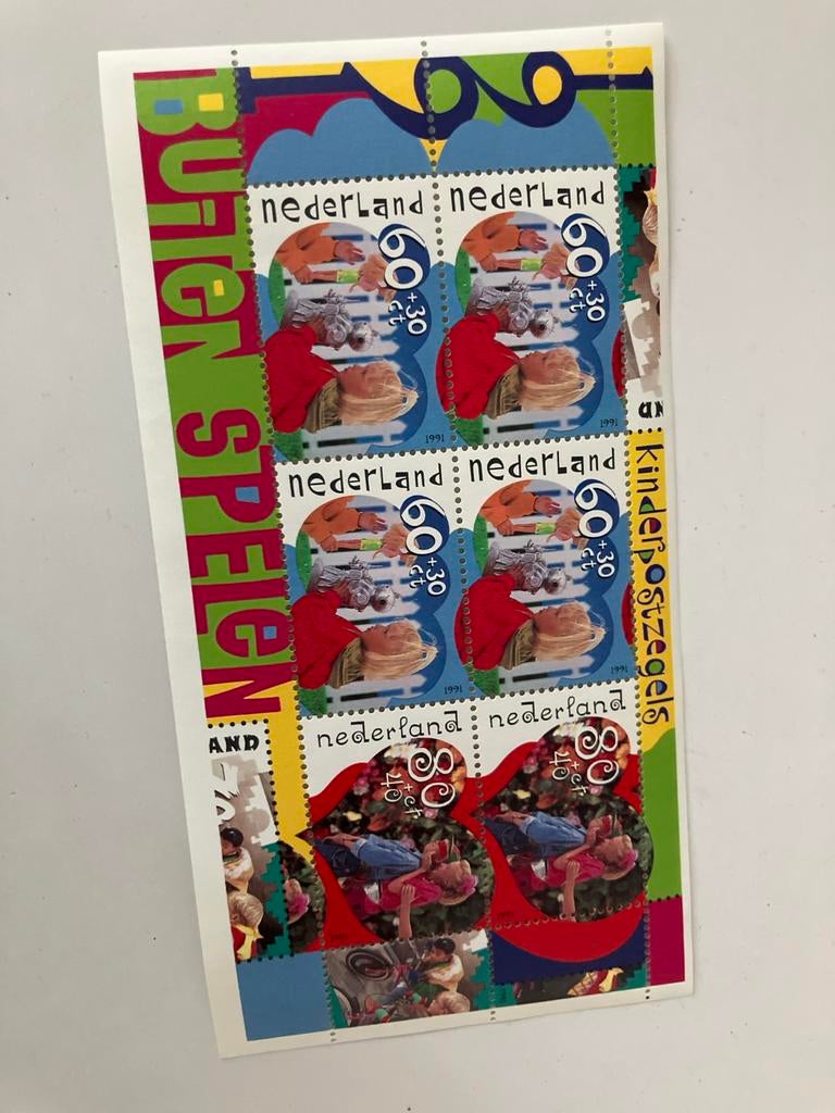 Kinderpostzegels 1991, velletje, Ophalen, Na 1940, Postfris