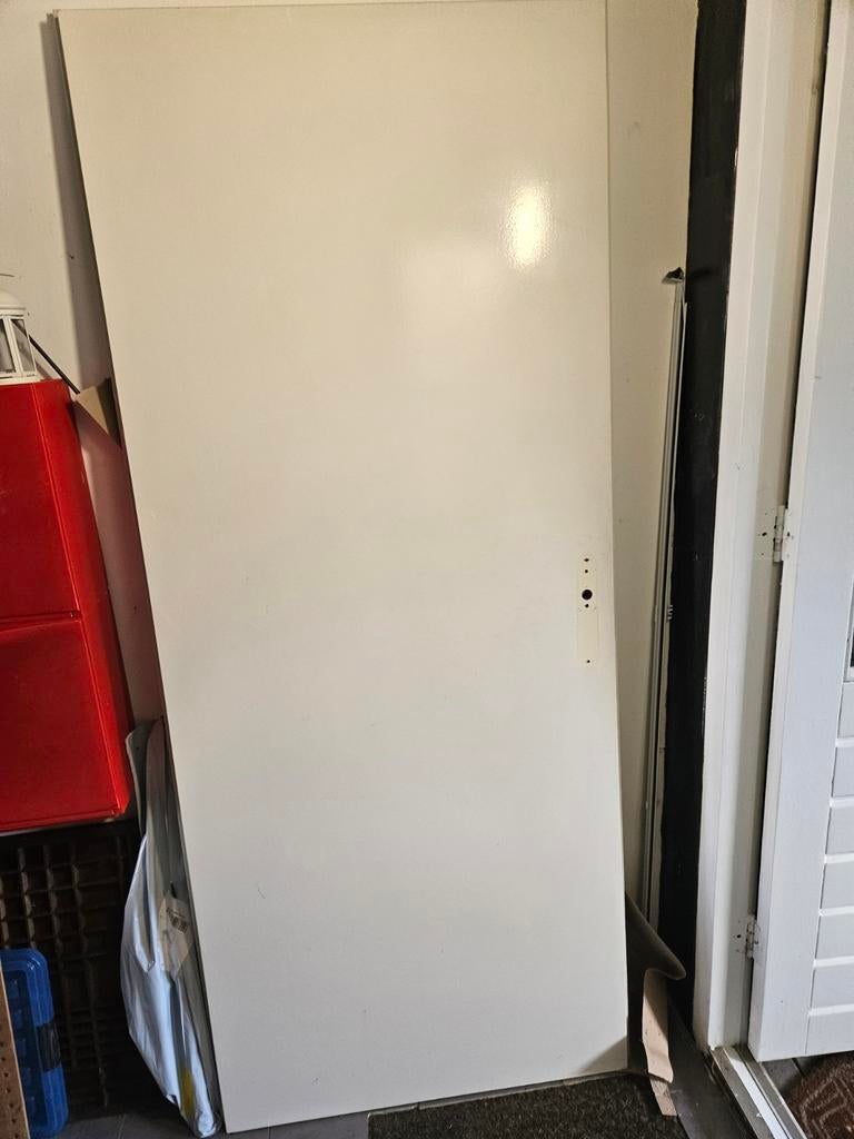 Witte binnendeur, Ophalen, 80 tot 100 cm, Binnendeur, Minder dan 200 cm