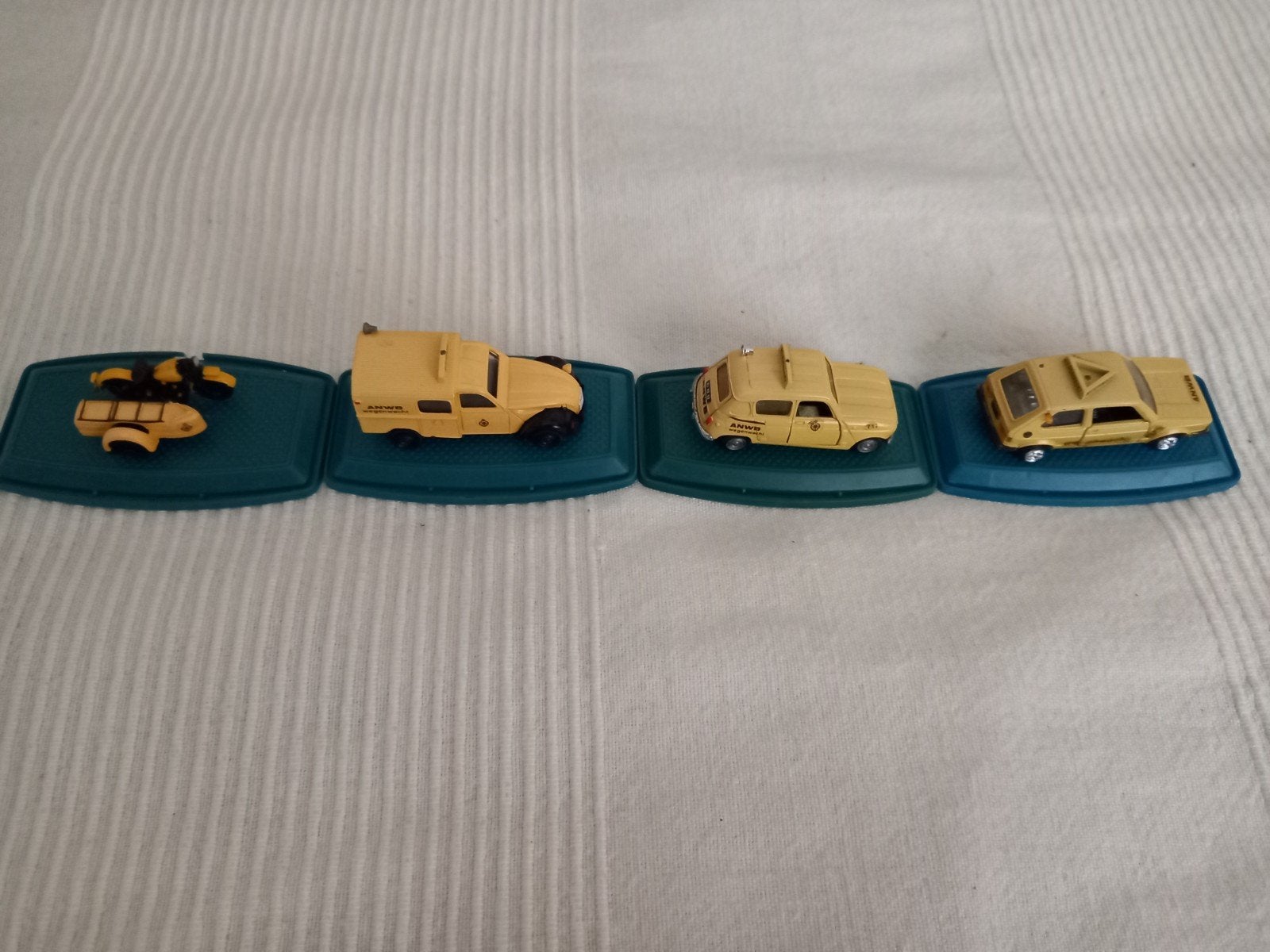 ANWB Wegenwacht Miniatuur Auto's en Motor met Zijspan, Ophalen of Verzenden