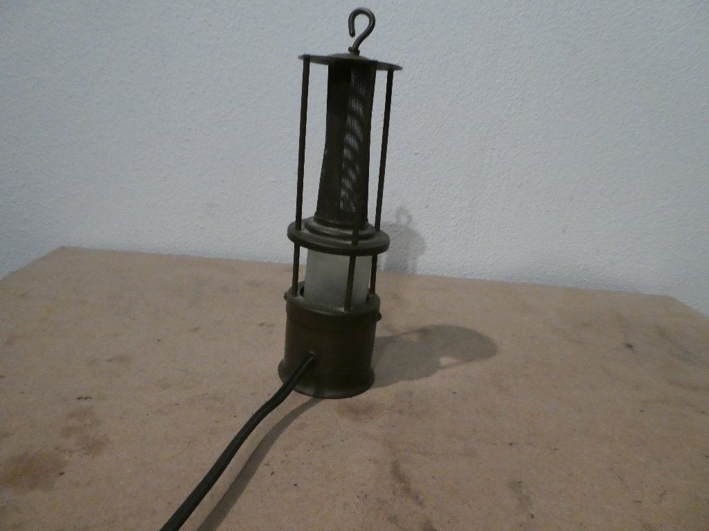 oud mijn werkers lampje, Ophalen of Verzenden, Gebruikt, Glas