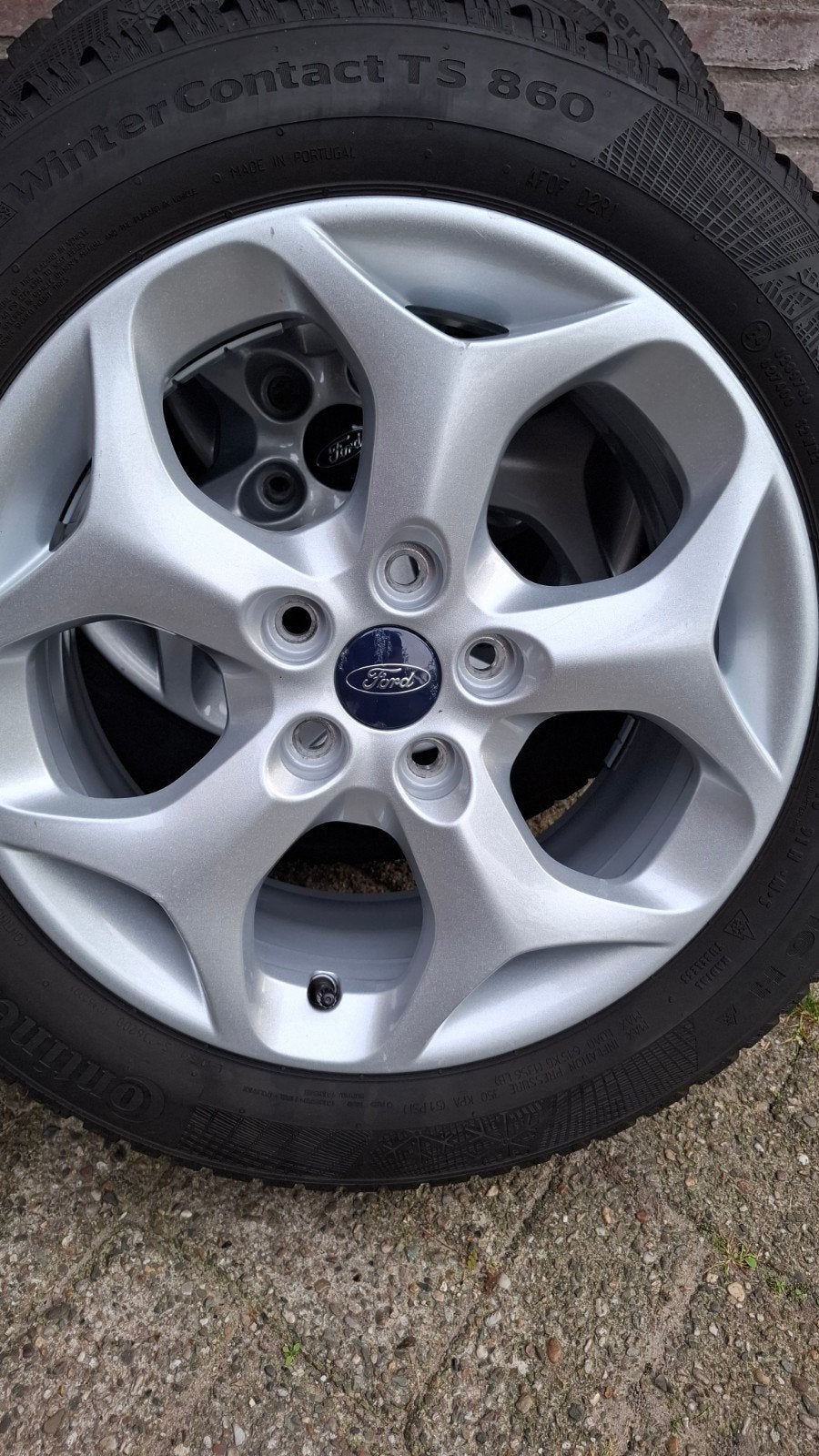 5x108 Originele Ford Focus C-Max winterbanden 16 inch TPMS, Ophalen, Gebruikt, 16 inch, Banden en Velgen