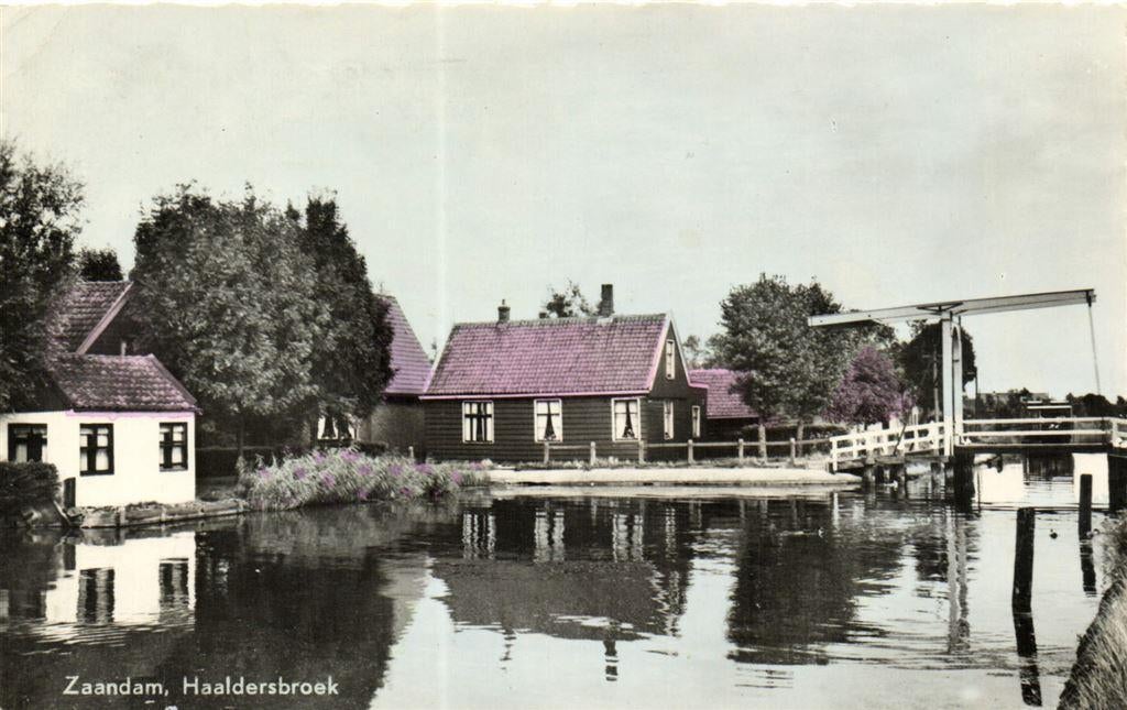 Zaandam, Haaldersbroek - gelopen, Ophalen of Verzenden, Voor 1920, Gelopen, Noord-Holland