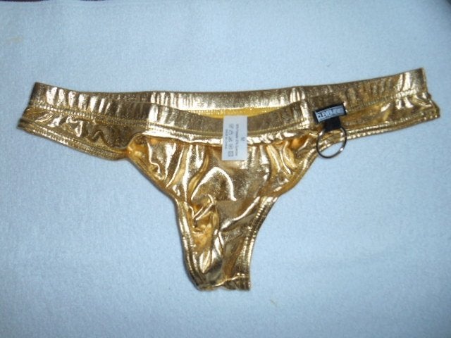 Herenstring  goud kleur, Verzenden, Goud, CM, Slip