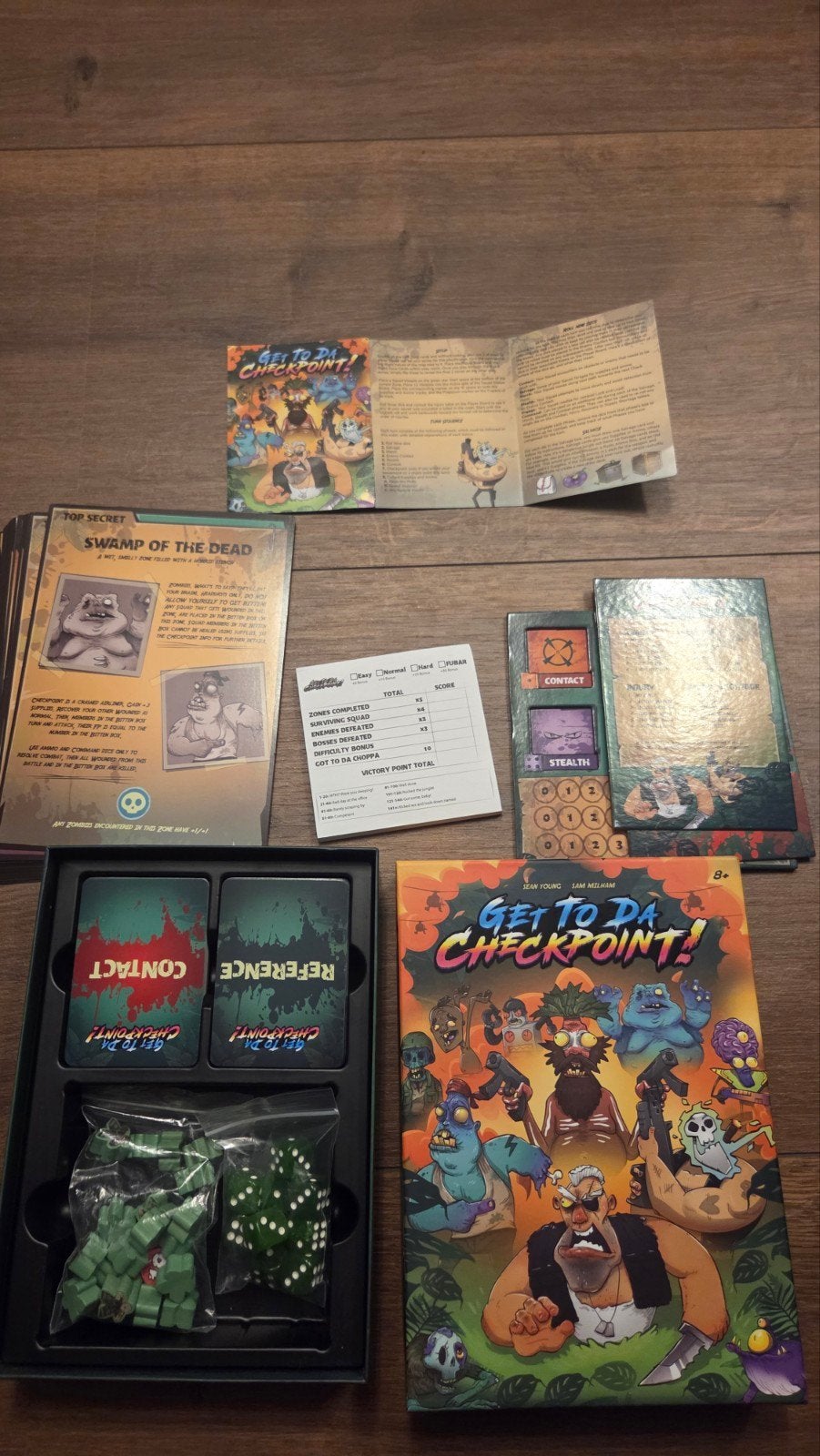 Get to Da Checkpoint! Hectische dobbelsteen jungle actie, Een of twee spelers, Ophalen of Verzenden, Zo goed als nieuw