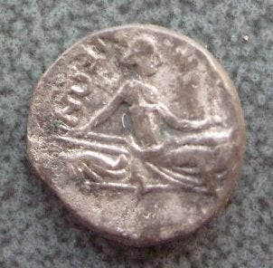 Grieks zilveren muntje (450-350 v. Christus) - Zeldzaaam!, Verzenden, Overige landen, Losse munt, Zilver