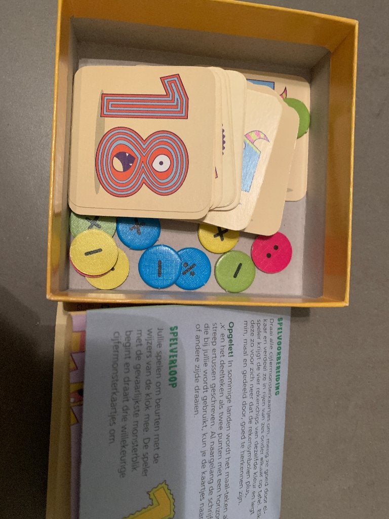 Spelletje HABA Cijfermonsters, Ophalen of Verzenden, Zo goed als nieuw