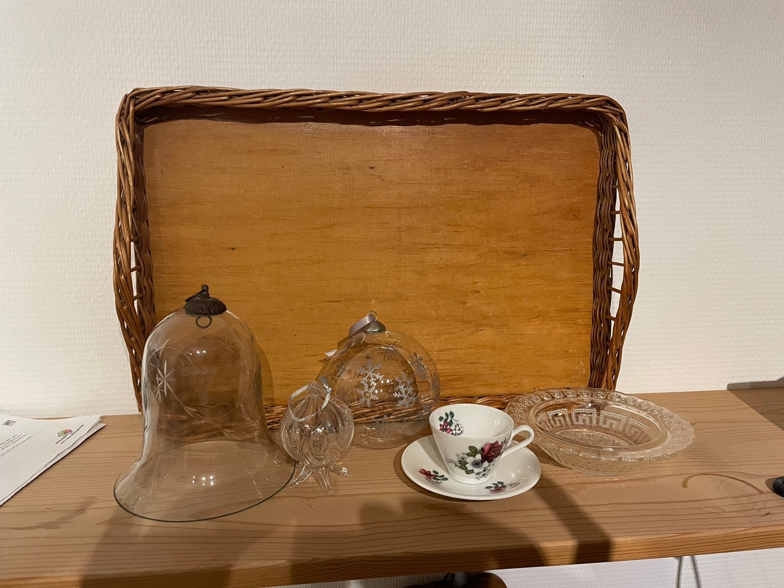 Decoratie van glas, Ophalen