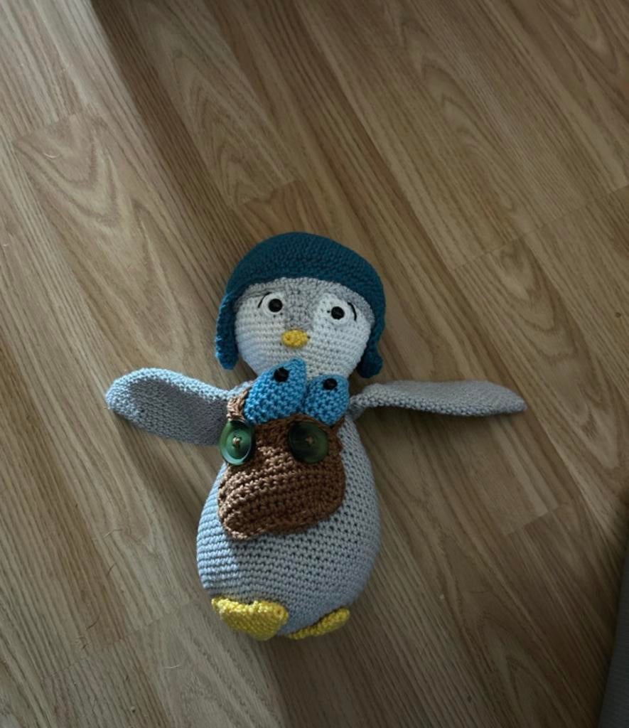 Gehaakt pinguïn, Ophalen of Verzenden, Zo goed als nieuw, Haken, Overige typen