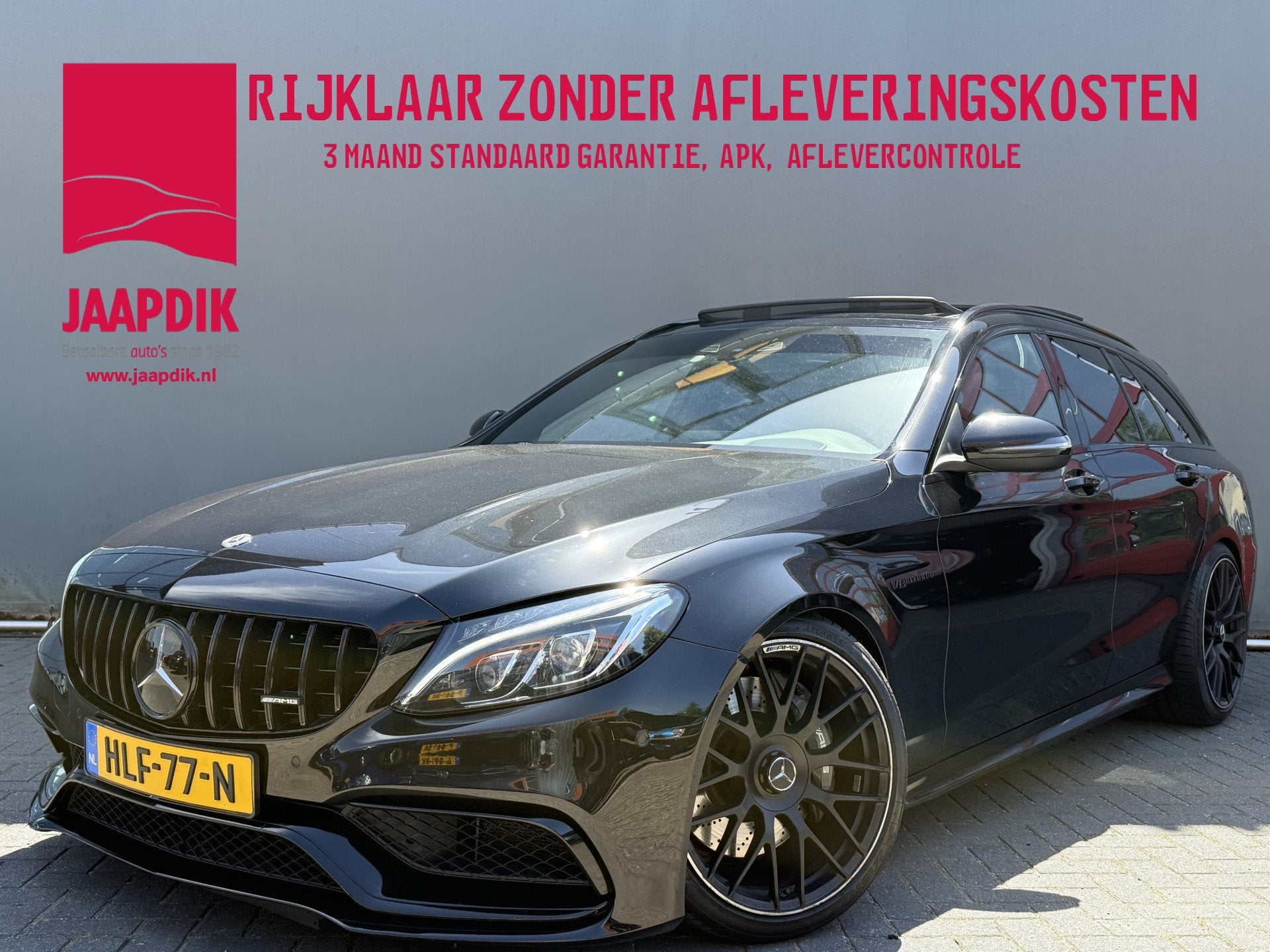 Mercedes-Benz C-Klasse 63-AMG Estate BWJ 2017 476 PK AUTOMAA, Auto's, Automaat, Achterwielaandrijving, Gebruikt, Met garantie (alle)