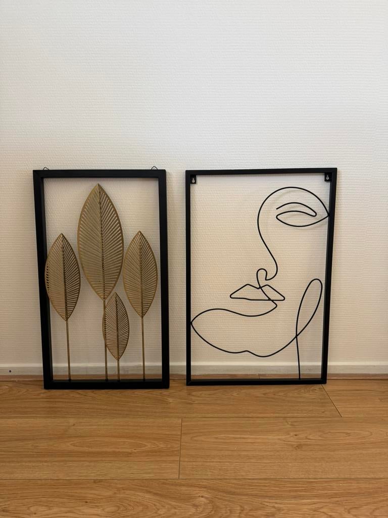 Lijsten voor aan de muur, Huis en Inrichting, Woonaccessoires | Lijsten, Ophalen, Zo goed als nieuw, Metaal of Aluminium, 50 tot 75 cm