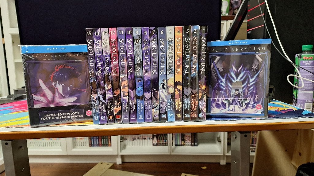 Solo Leveling Manga 1-15 + Gesealde Blu-Ray LE S1 & S2, Japan (Manga), Meerdere comics, Chugong, Ophalen