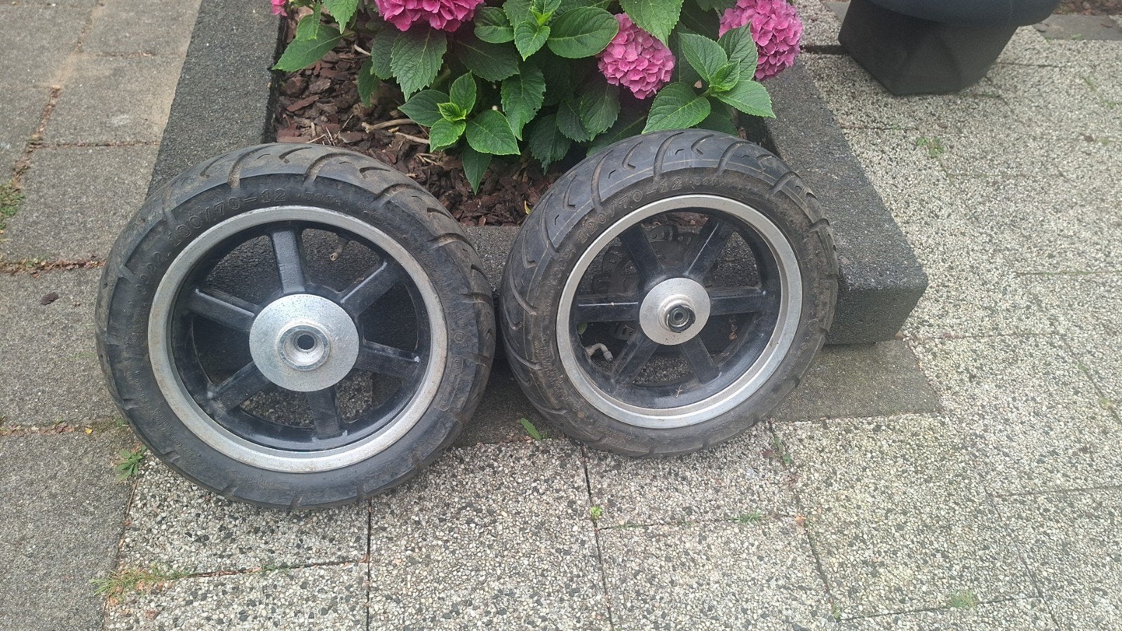 12 inch scooterwielen met goed profiel, Ophalen, Gebruikt, Overige typen, Overige merken
