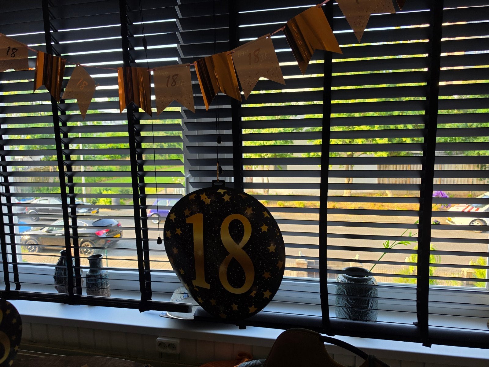 18 Jaar Verjaardag Versiering Set - Grote Ronde Decoratie &, Ophalen of Verzenden, Versiering, Verjaardag